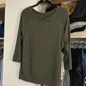 Direct green scoopneck sweater